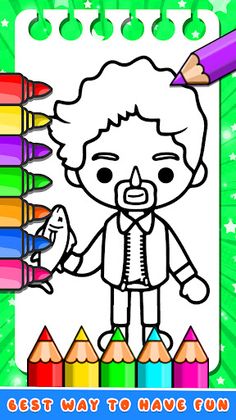 Toca Boca Coloring Book Life - Screenshot 2