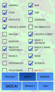 Puzzle parole intrecciate - Screenshot 3
