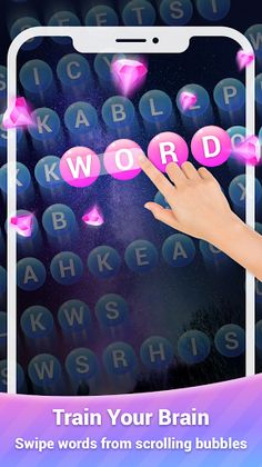 Scrolling Words Bubble Game - Screenshot 1