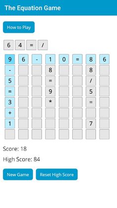 The Equation Game - Screenshot 1