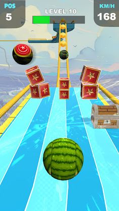 Sky Rolling Ball Go Rush - Screenshot 2