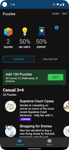Logic Grid Puzzles: Brain Game - Screenshot 1