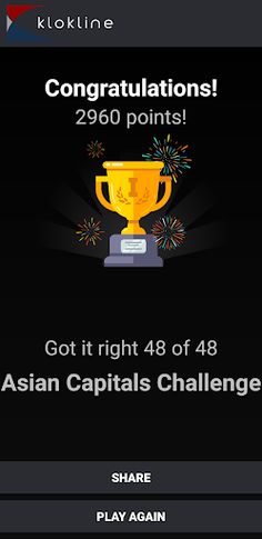 48 Asian Capitals Challenge - Screenshot 4