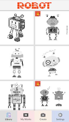 Robot Pixel Art - Screenshot 3