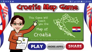 Croatia Map Puzzle Game - Screenshot 1