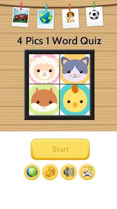 4 Pics 1 Word Quiz - Screenshot 1