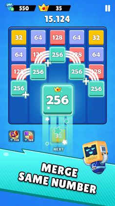 X2 Blocks & 2048 Merge Number - Screenshot 3