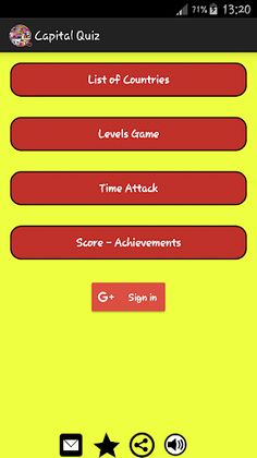 Capitals - Geography Quiz - Screenshot 1