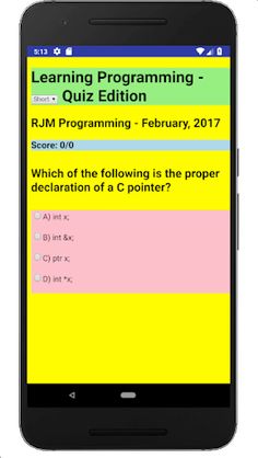 Learning Programming Quiz - Screenshot 1