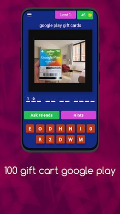 100 Gift Card Quiz Google Play - Screenshot 1