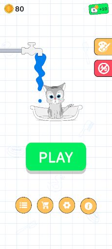 Cat Wash Water Puzzle - Screenshot 2