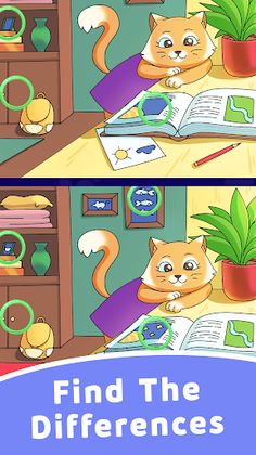 Find Differences: Cute Cats - Screenshot 2