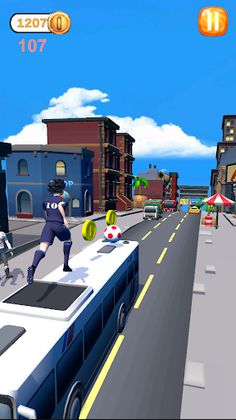 Kick And Run : Runner Game - Screenshot 2