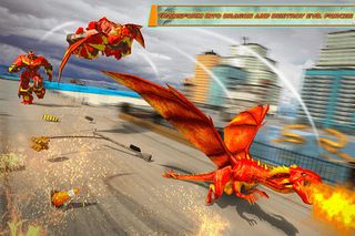 Police Dragon Robot Car War - Screenshot 2