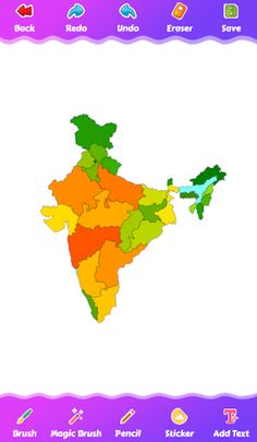 coloring world maps countries - Screenshot 4