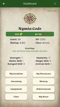 Nymia - a social GPS RPG - Screenshot 2