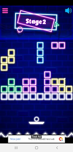 neon bricks - Screenshot 2