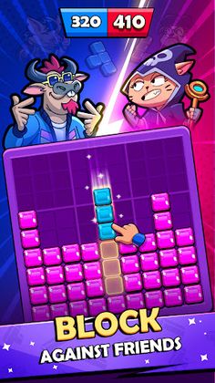 Block Heads: Duel puzzle games - Screenshot 1