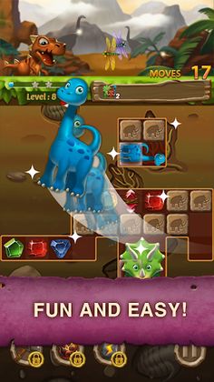 Jewels Dino Age: Match3 Puzzle - Screenshot 4