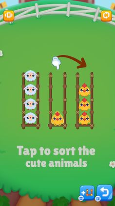 Animal Color Sort Puzzle - Screenshot 2