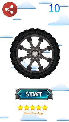 crazy jumping wheel - Screenshot 1