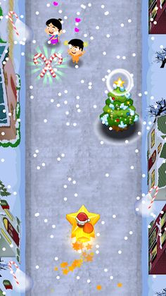 Hypercasual Christmas SantaRun - Screenshot 1