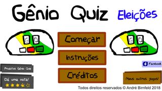 Gênio Quiz Eleições - Screenshot 1