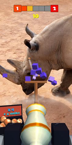 Rhino Shooting Ball - Screenshot 2