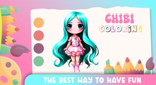 Chibi Doll Dress up Coloring - Screenshot 2