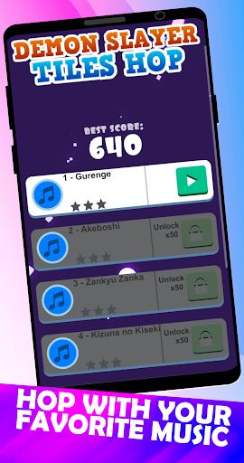 Demon Slayer Tiles Hop - Screenshot 2