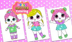 Glitter Dolls Coloring Book - Screenshot 4