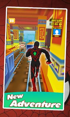 hero Spider Run superheroes - Screenshot 3
