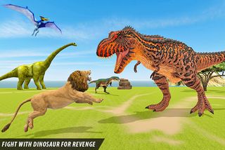 Lion vs Dinosaur Animal Fight - Screenshot 3