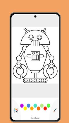 Robot Coloring Game for Boys - Screenshot 4