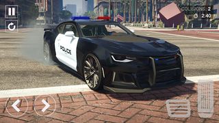 Drive Camaro Police Car Games - Screenshot 2