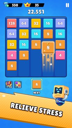 X2 Blocks & 2048 Merge Number - Screenshot 4