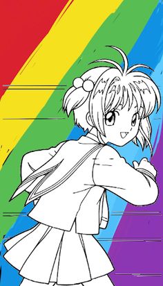 Sakura School coloring book - Screenshot 1