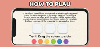 Color sequence game - Screenshot 2