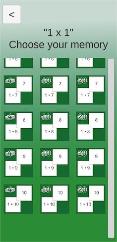 Times Tables Memory Games - Screenshot 2