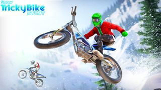 Snow Tricky Bike Stunt Race 3D - Screenshot 1