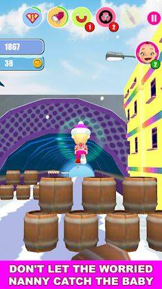 Baby Snow Run - Running Game - Screenshot 4