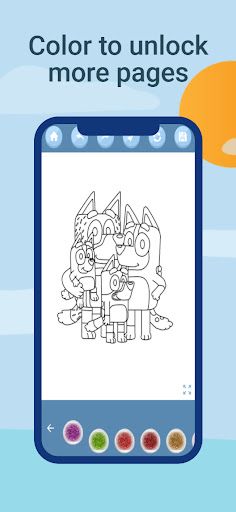 Bluey coloring book - Screenshot 4