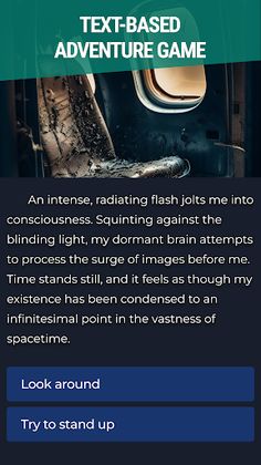 Stranded Horizons - Text RPG - Screenshot 1