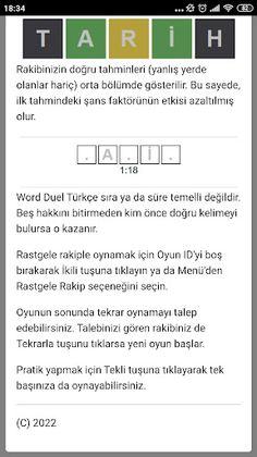 Word Duel Türkçe - Screenshot 3