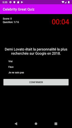 Celebrity Great Quiz(FR) - Screenshot 2