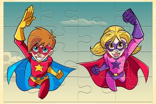 Kids Superhero Puzzles - Screenshot 1