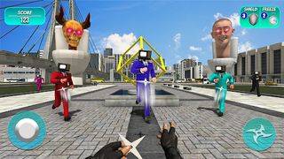 Hero Rope Monster Toilet Games - Screenshot 3