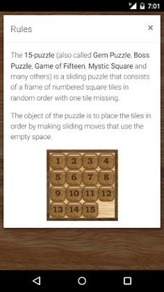 15-puzzle or Game of Fifteen - Screenshot 2