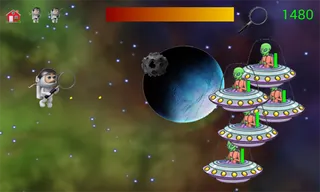 Alien vs Astronaut Game - Screenshot 1