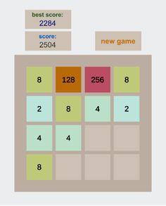 Game 2048 - Screenshot 2